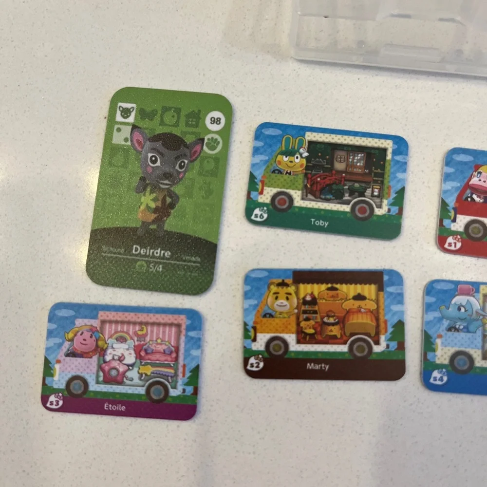 Lot of 7 animal crossing cards
